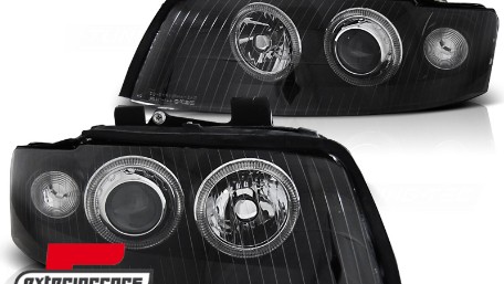Prednja svjetla Angel Eyes Xenon (crna) / Audi A4 B6 (2000-2004), LPAU60