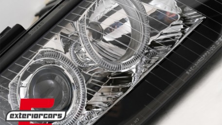 Prednja svjetla Angel Eyes Xenon (crna) / Audi A6 4B C5 (2001-2004), LPAU84