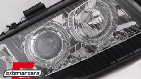 Prednja svjetla Angel Eyes Xenon (crna) / Audi A6 4B C5 (2001-2004), LPAU84