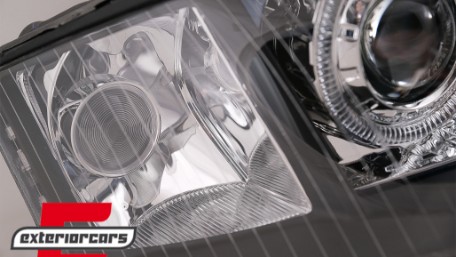 Prednja svjetla Angel Eyes Xenon (crna) / Audi A6 4B C5 (2001-2004), LPAU84