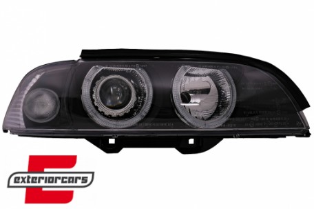 Prednja svjetla Angel Eyes Xenon (crna) / BMW serije 5 E39 (09.1995-06.2003), LPBM07