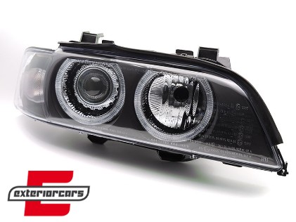 Prednja svjetla Angel Eyes Xenon (crna) / BMW serije 5 E39 LCI (2000-06.2003), LPBMO7