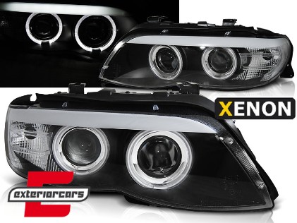 Prednja svjetla Angel Eyes Xenon (crna) / BMW X5 E53 LCI (11.2003-2006), LPBMC3