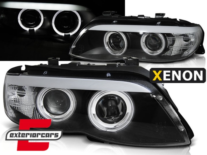 Prednja svjetla Angel Eyes Xenon (crna) / BMW X5 E53 LCI (11.2003-2006), LPBMC3