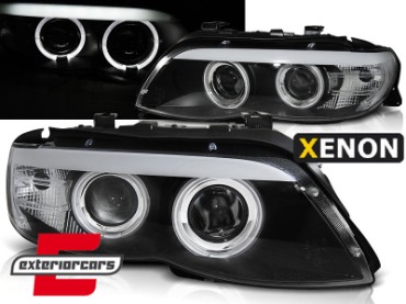 Prednja svjetla Angel Eyes Xenon (crna) / BMW X5 E53 LCI (11.2003-2006), LPBMC3