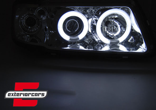 Prednja svjetla CCFL Angel Eyes (chrome) / Audi A3 (1996-2000), LPAUD8