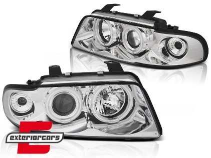 Prednja svjetla CCFL Angel Eyes (chrome) / Audi A4 B5 (1994-12.1998), LPAUD6