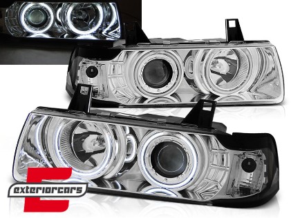Prednja svjetla CCFL Angel Eyes (chrome) / BMW serije 3 E36 Coupe Cabrio (1990-08.1999), LPBM69