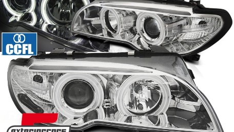 Prednja svjetla CCFL Angel Eyes (chrome) / BMW serije 3 E46 Coupe Cabrio (04.2003-2006), LPBMH2