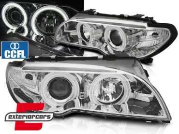Prednja svjetla CCFL Angel Eyes (chrome) / BMW serije 3 E46 Coupe Cabrio (04.2003-2006), LPBMH2