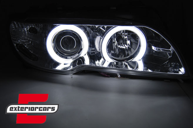 Prednja svjetla CCFL Angel Eyes (chrome) / BMW serije 3 E46 Coupe Cabrio (04.2003-2006), LPBMH2