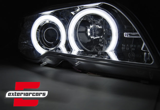 Prednja svjetla CCFL Angel Eyes (chrome) / BMW serije 3 E46 Coupe Cabrio (04.2003-2006), LPBMH2