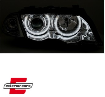 Prednja svjetla CCFL Angel Eyes (chrome) / BMW serije 3 E46 limuzina karavan (05.1998-08.2001), LPBM65