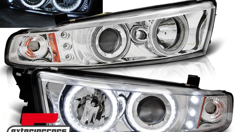 Prednja svjetla CCFL Angel Eyes (chrome) / Mitsubishi Galant 8 (1996-2006), LPMI13