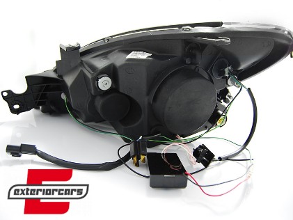 Prednja svjetla CCFL Angel Eyes (chrome) / Mitsubishi Lancer 7 (2004-2007), LPMI11