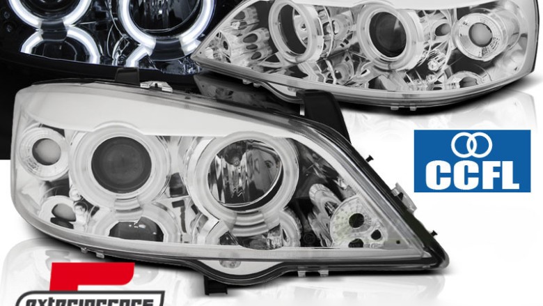 Prednja svjetla CCFL Angel Eyes (chrome) / Opel Astra G (1997-2004), LPOPA4