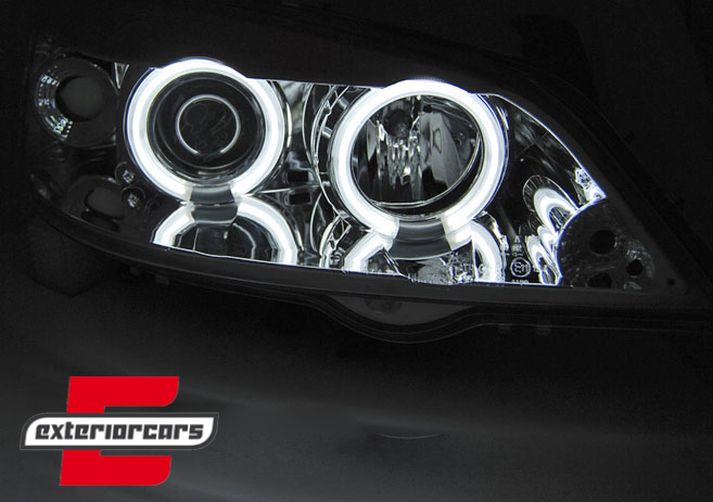 Prednja svjetla CCFL Angel Eyes (chrome) / Opel Astra G (1997-2004), LPOPA4