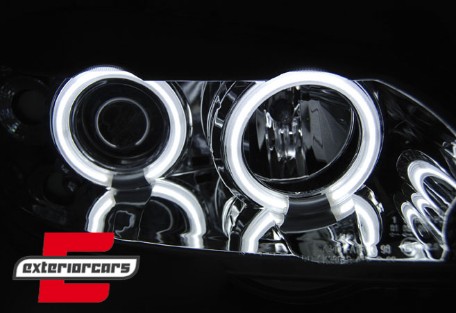 Prednja svjetla CCFL Angel Eyes (chrome) / Opel Astra G (1997-2004), LPOPA4