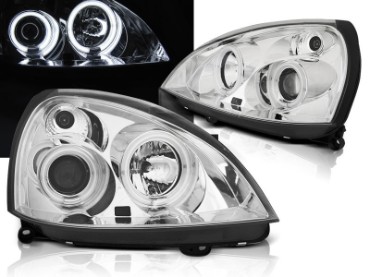 Prednja svjetla CCFL Angel Eyes (chrome) / Renault Clio II (2001-2005), LPRE33
