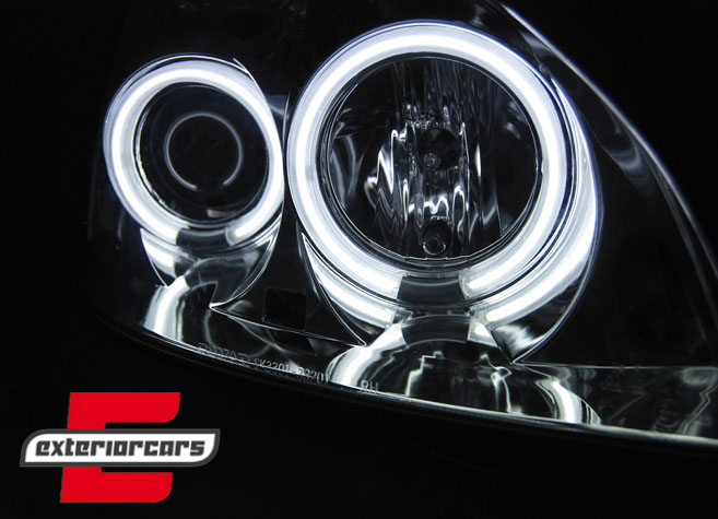 Prednja svjetla CCFL Angel Eyes (chrome) / Renault Clio II (2001-2005), LPRE33