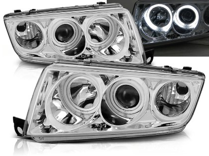 Prednja svjetla CCFL Angel Eyes (chrome) / Škoda Fabia (1999-2008), LPSK02