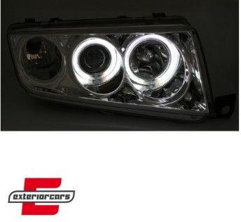 Prednja svjetla CCFL Angel Eyes (chrome) / Škoda Fabia (1999-2008), LPSK02