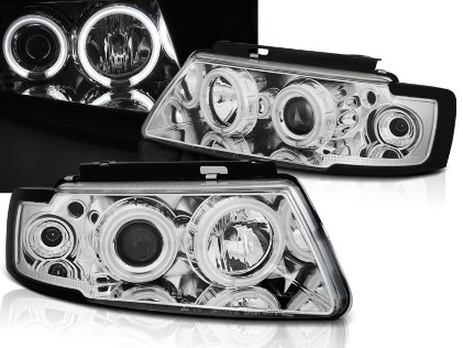 Prednja svjetla CCFL Angel Eyes (chrome) / Volkswagen Passat B5 3B (11.1996-08.2000), LPVWN9