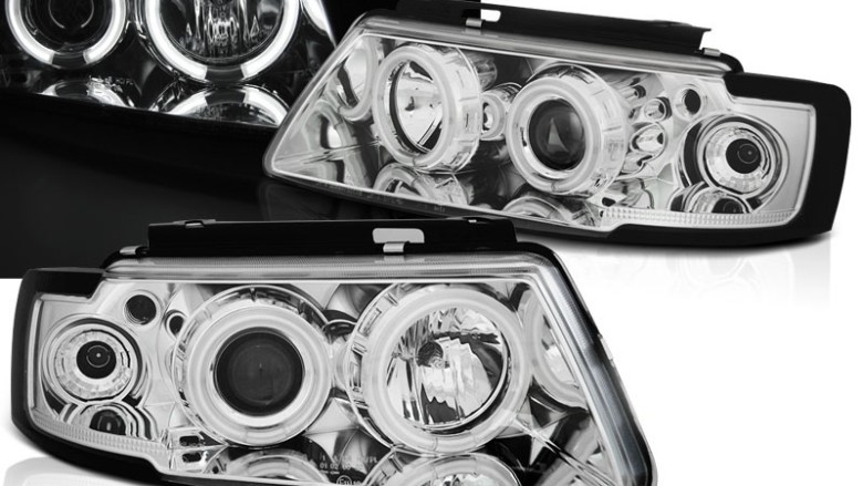 Prednja svjetla CCFL Angel Eyes (chrome) / Volkswagen Passat B5 3B (11.1996-08.2000), LPVWN9