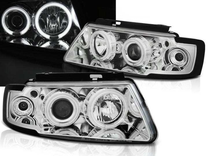 Prednja svjetla CCFL Angel Eyes (chrome) / Volkswagen Passat B5 3B (11.1996-08.2000), LPVWN9