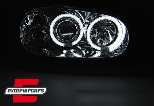 Prednja svjetla CCFL Angel Eyes (chrome) / VW Golf 4 (1997-2005), LPVWN7