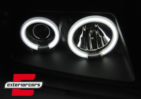 Prednja svjetla CCFL Angel Eyes (crna) / Audi A3 (1996-2000), LPAUD9