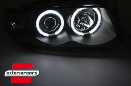 Prednja svjetla CCFL Angel Eyes (crna) / Audi A4 B5 (1994-12.1998), LPAUD7