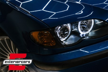 Prednja svjetla CCFL Angel Eyes (crna) / BMW serije 3 E46 Facelift limuzina karavan (2001-2005), LPBM32