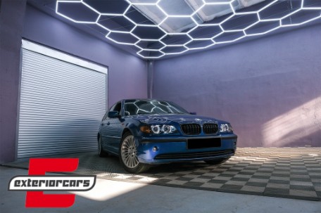 Prednja svjetla CCFL Angel Eyes (crna) / BMW serije 3 E46 Facelift limuzina karavan (2001-2005), LPBM32