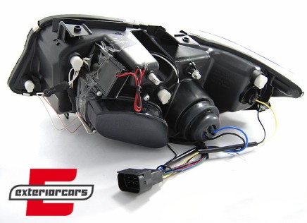 Prednja svjetla CCFL Angel Eyes (crna) / BMW serije 3 E90 limuzina E91 karavan (03.2005-08.2008), LPBMH7