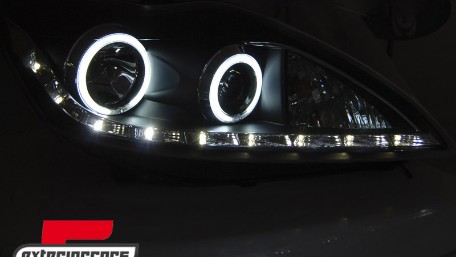 Prednja svjetla CCFL Angel Eyes (crna) / Ford Focus (02.2008-2010), LPFO83