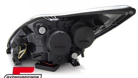Prednja svjetla CCFL Angel Eyes (crna) / Ford Focus (02.2008-2010), LPFO83