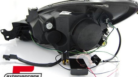 Prednja svjetla CCFL Angel Eyes (crna) / Mitsubishi Lancer 7 (2004-2007), LPMI12