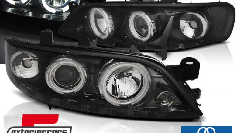 Prednja svjetla CCFL Angel Eyes (crna) / Opel Vectra B (1999-2002), LPOPA7