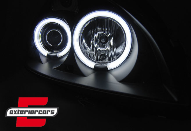 Prednja svjetla CCFL Angel Eyes (crna) / Renault Clio II (2001-2005), LPRE34