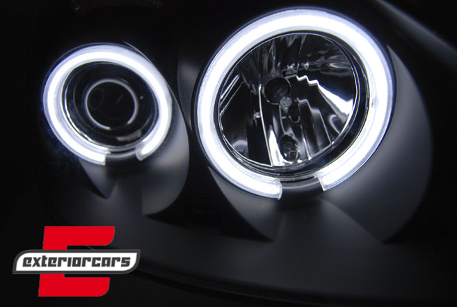 Prednja svjetla CCFL Angel Eyes (crna) / Renault Clio II (2001-2005), LPRE34