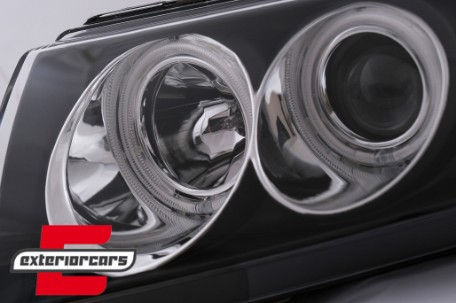 Prednja svjetla CCFL Angel Eyes (crna) / Škoda Fabia (1999-2008), LPSK03