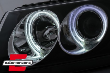 Prednja svjetla CCFL Angel Eyes (crna) / Škoda Fabia (1999-2008), LPSK03