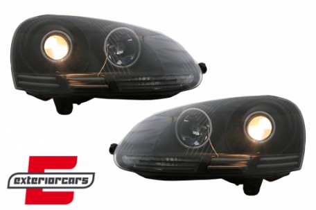 Prednja svjetla CCFL Angel Eyes (crna) / VW GOLF 5 / JETTA (2004-2009), LPVWJ1