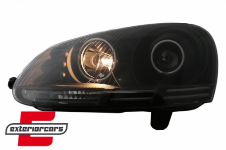 Prednja svjetla CCFL Angel Eyes (crna) / VW GOLF 5 / JETTA (2004-2009), LPVWJ1