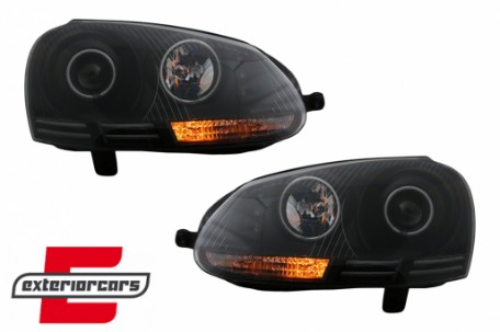 Prednja svjetla CCFL Angel Eyes (crna) / VW GOLF 5 / JETTA (2004-2009), LPVWJ1