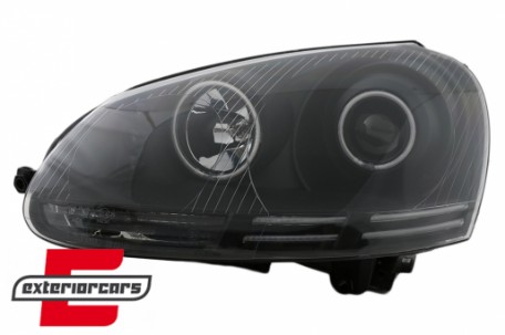 Prednja svjetla CCFL Angel Eyes (crna) / VW GOLF 5 / JETTA (2004-2009), LPVWJ1
