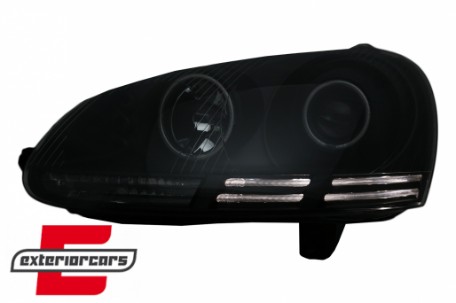 Prednja svjetla CCFL Angel Eyes (crna) / VW GOLF 5 / JETTA (2004-2009), LPVWJ1