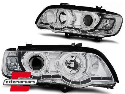 Prednja svjetla CCFL Angel Eyes XENON (chrome) /  BMW X5 E53 (1999-2003), LPBMC4