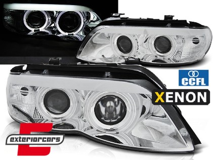 Prednja svjetla CCFL Angel Eyes Xenon (chrome) / BMW X5 E53 LCI (2003-2006), LPBMD0